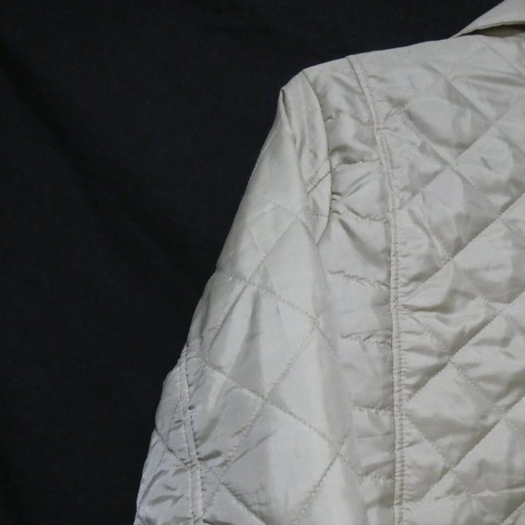 CASUAL IDENTITY | large | Camel Quilted Jacket With Gold Button-Up Front | NWOT - Picture 11 of 16